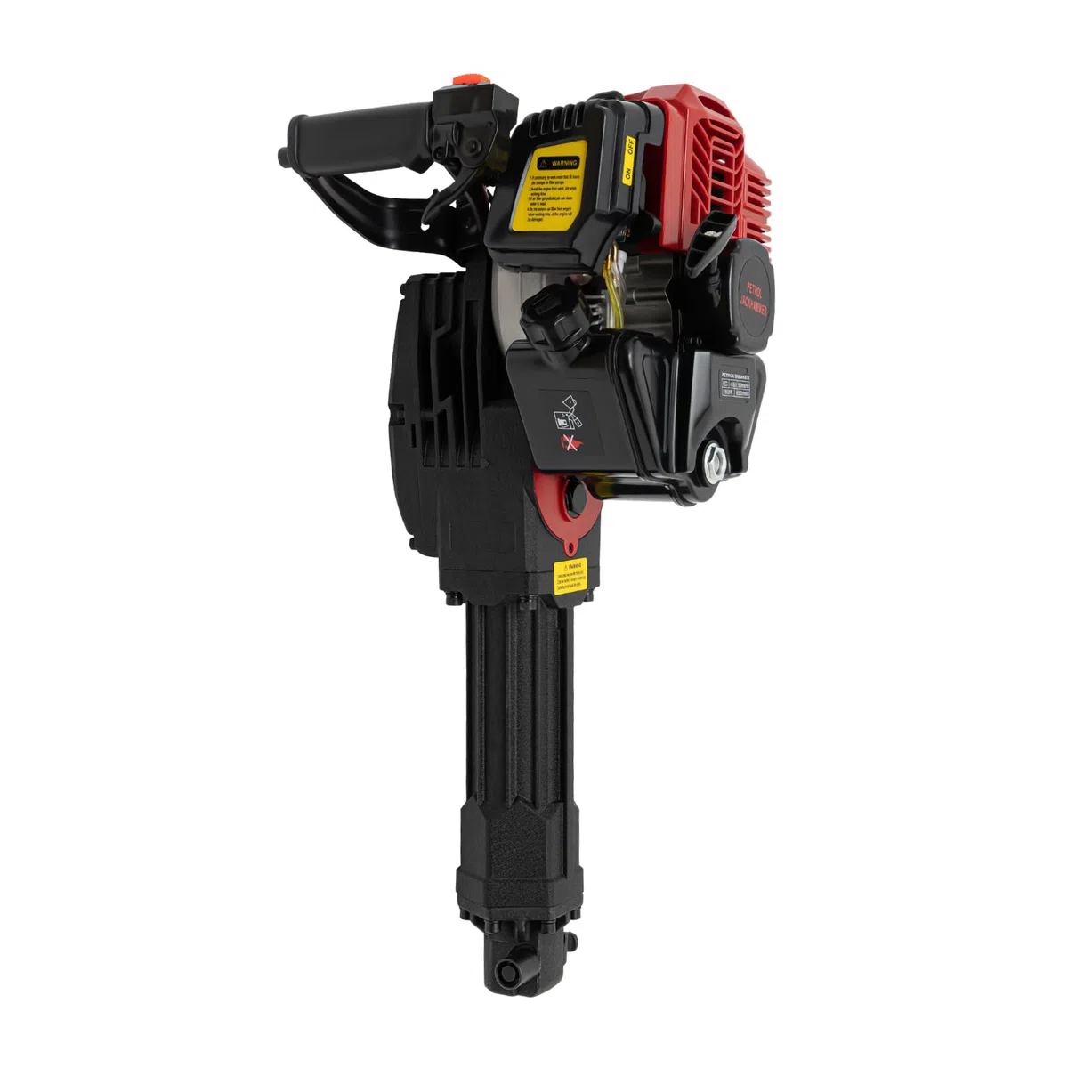 Excavadora de gasolina 2 en 1, 52 CC, 2 tiempos, portátil, 1900 W, pala para piedra, martillo de demolición, gasolina, jardín, árbol, excavadora, para jardín, granja y hogar