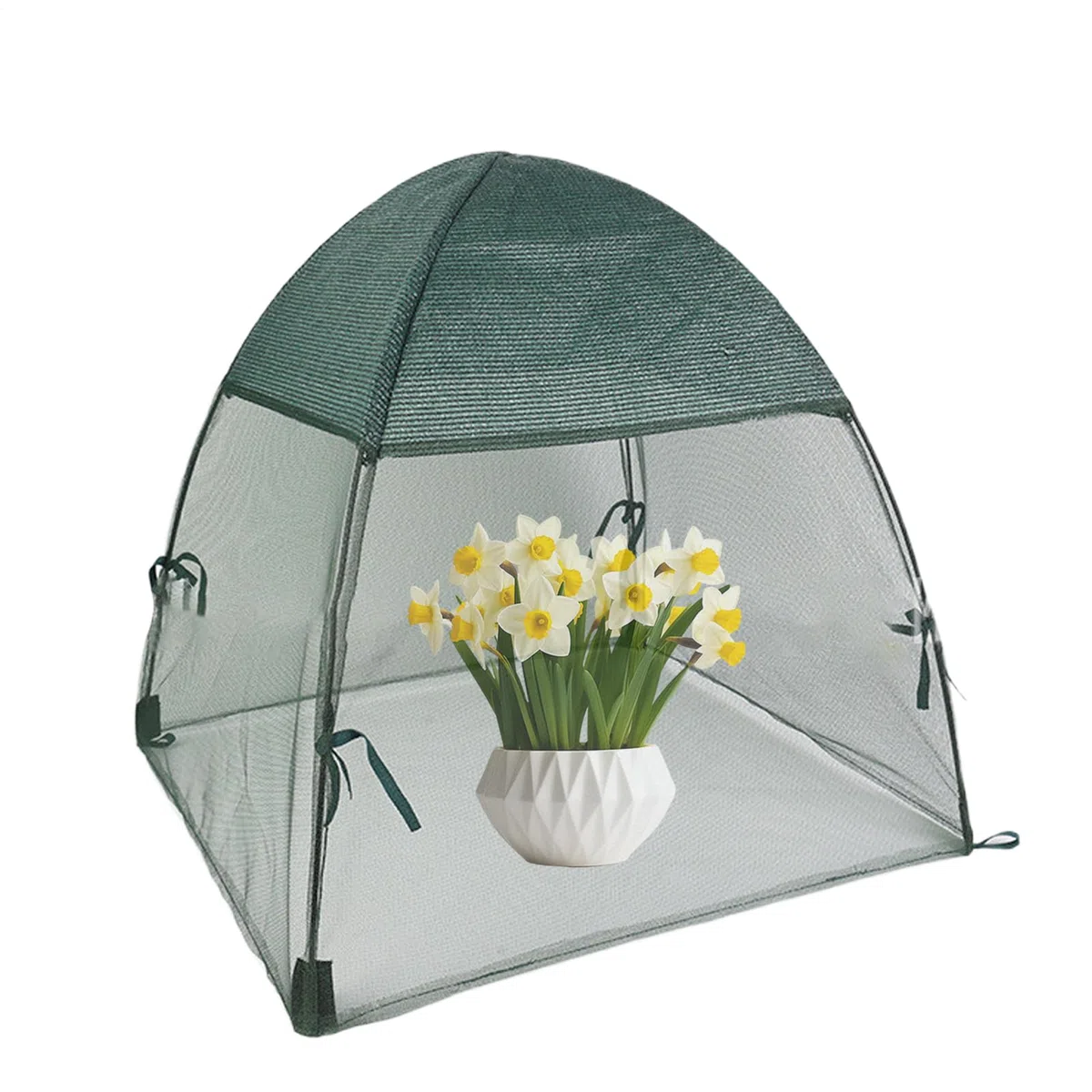 Mini invernadero al aire libre - Tienda de cultivo de tomate de tela de malla para terraza, jardín, patio | Refugio de plantas de jardín pequeño para verduras y flores | Invernadero resistente a la