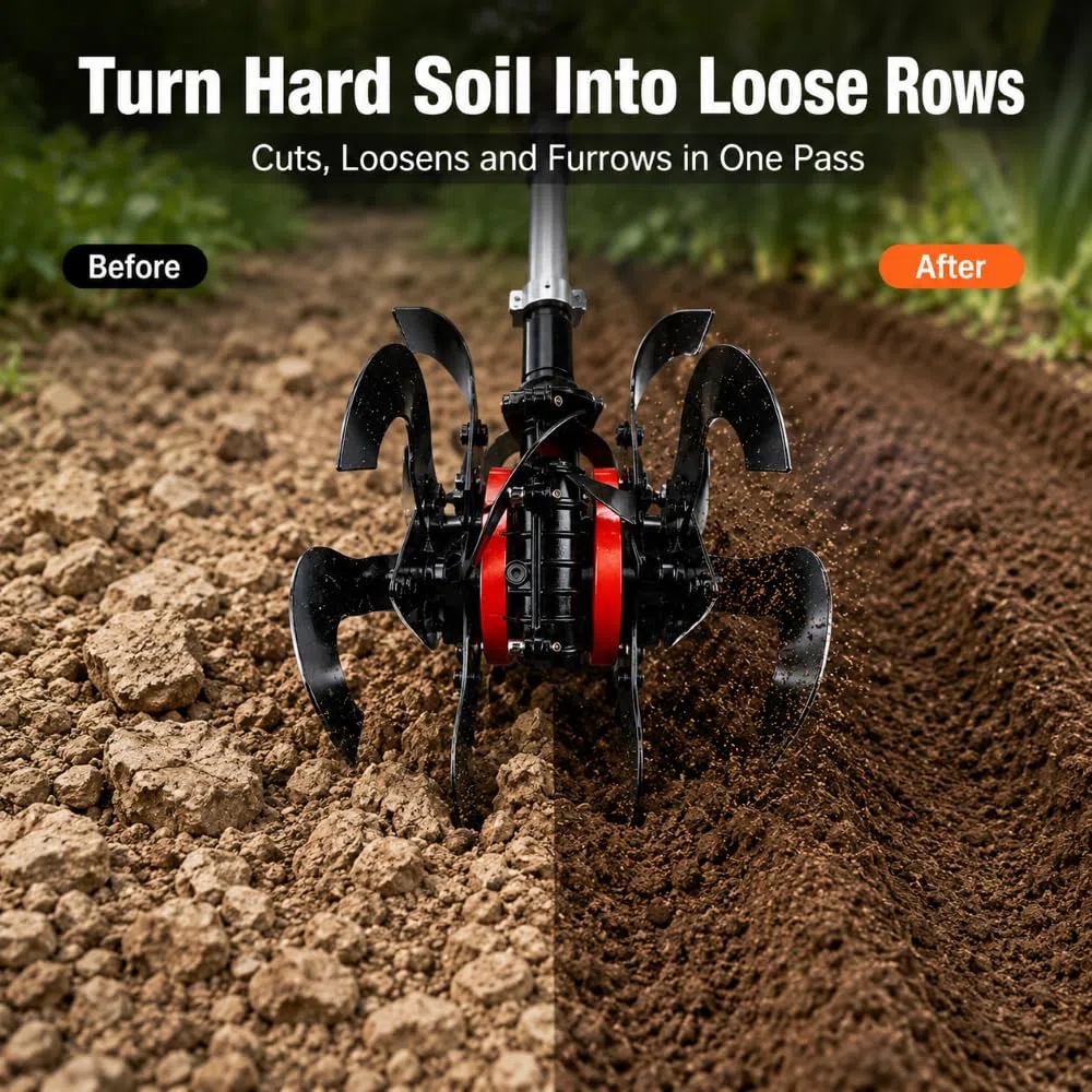 Cultivador para Hecht 145, Accesorio para escarda y surcado