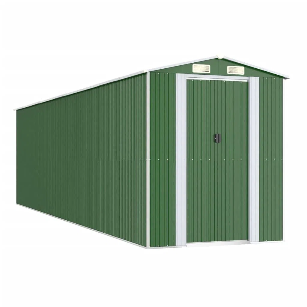 Caseta para electrodomésticos, 192 x 772 x 223 cm, acero galvanizado, color verde