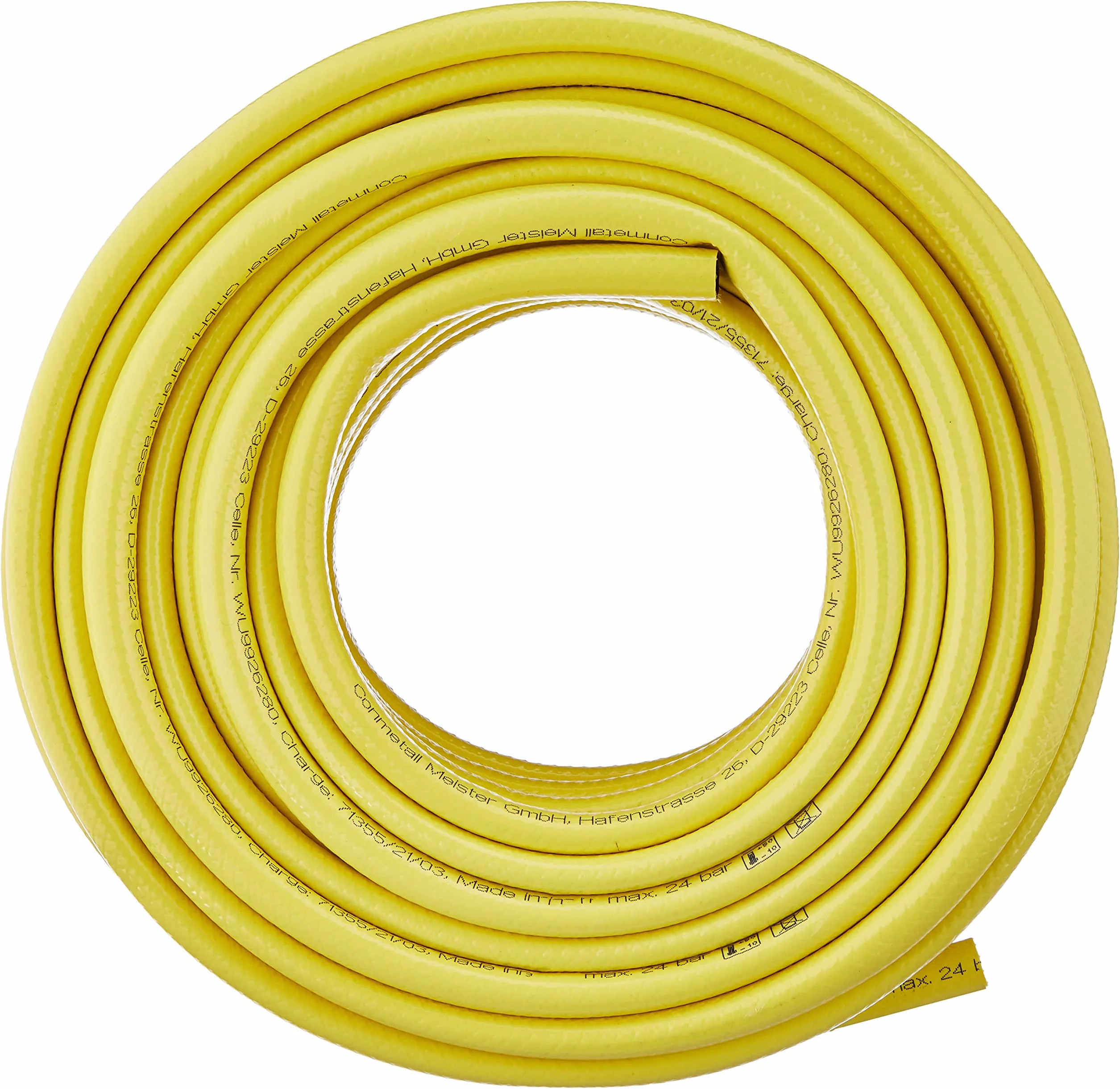 Meister Schlauch Kreuzgewebe, 13 mm (1/2 pulgada) - 20 m de longitud - Incl. Conexiones - Para regar áreas pequeñas - Resistente a la huella y la abrasión - Resistente a los rayos UV / Man
