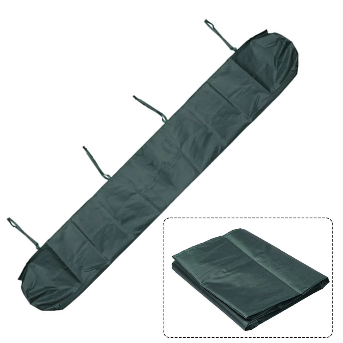 Funda de almacenamiento para toldo de exterior, impermeable, impermeable, 4,5 m, color verde