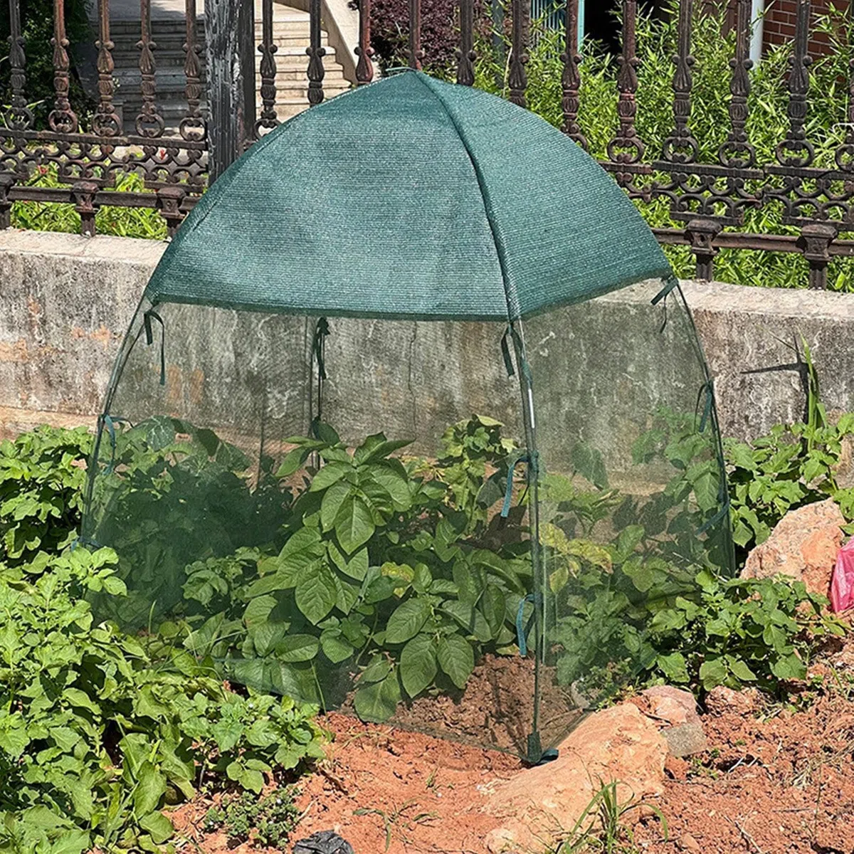 Mini invernadero al aire libre - Tienda de cultivo de tomate de tela de malla para terraza, jardín, patio | Refugio de plantas de jardín pequeño para verduras y flores | Invernadero resistente a la