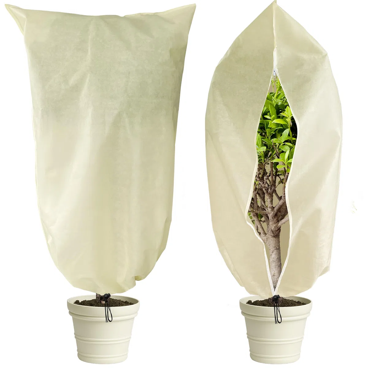 GIONAR 2 Piezas Funda para Plantas, Cubiertas de Protección contra Heladas de Plantas, Funda para Plantas para Invierno, Bolsas de protección Vegetal para Proteger Las Plantas 180 x 120cm