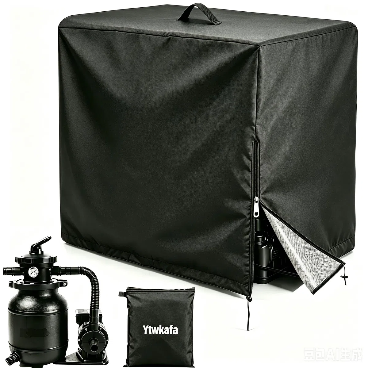 Cubierta para bomba de piscina, caja técnica, diseño pesado 420D, instalación de filtro de arena impermeable, cubierta