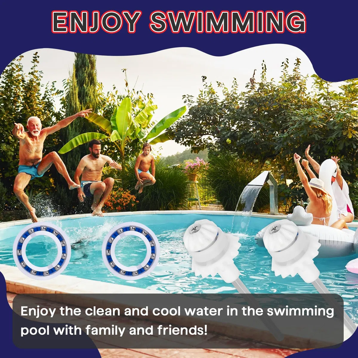 Paquete de 2 piezas de limpiador de piscina MX6 y piezas de repuesto Zodiac MX8 R0525100 y rodamiento de rueda del motor R0527000 incluidos. Accesorios de ajuste del eje de transmisión para MX8 MX8EL