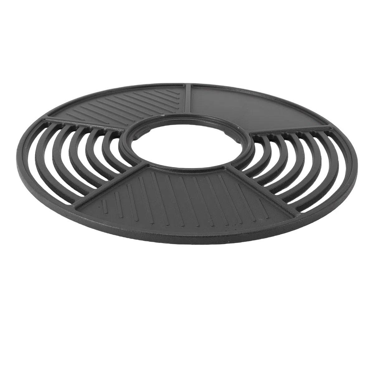 Generic Parrilla Redonda De Hierro Fundido De 42 Cm, Parrillas De Cocina Combo De Plancha Parrilla De Carbón Antiadherente Placa De Sartén Para Barbacoa Reemplazo Para Picnics Para Acampar Al Aire