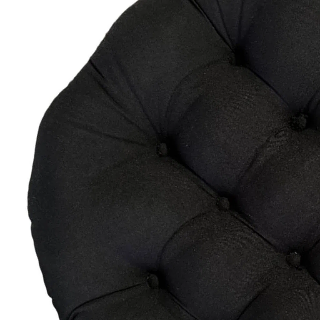 Cojín de Asiento Acolchado Grueso para Mecedoras, Sillas Colgantes Y Sillones; Acolchado Cómodo para Mecedoras, Sillas Colgantes, Jardines Y Salas de, Negro