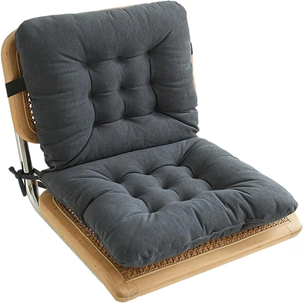 Juego de 1/2/4 Cojin para Sillas con Respaldo para Exterior/Interior/Cocina/Oficina/Terraza/Jardín Cojin de Asiento 40x40cm con Cintas Cojines para Sillas(1,40x40cm(1PC))