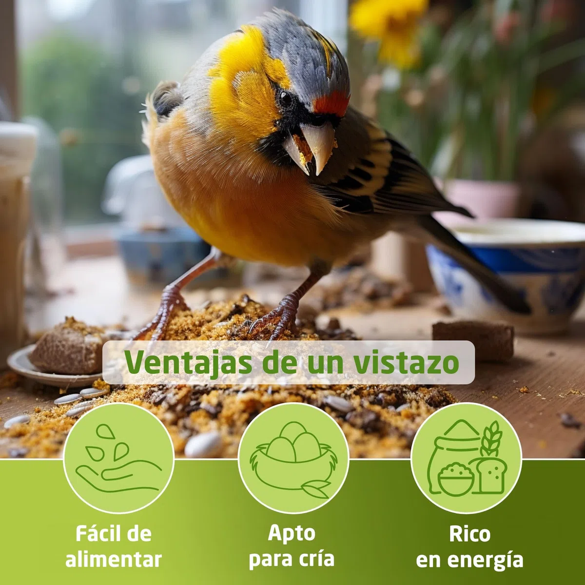 Eggersmann volaris Comida para pájaros silvestres durante todo el año, 3 kg [granos de grasa] Comida para aves silvestres durante todo el año | pienso difuso rico en grasa para todo tipo de aves