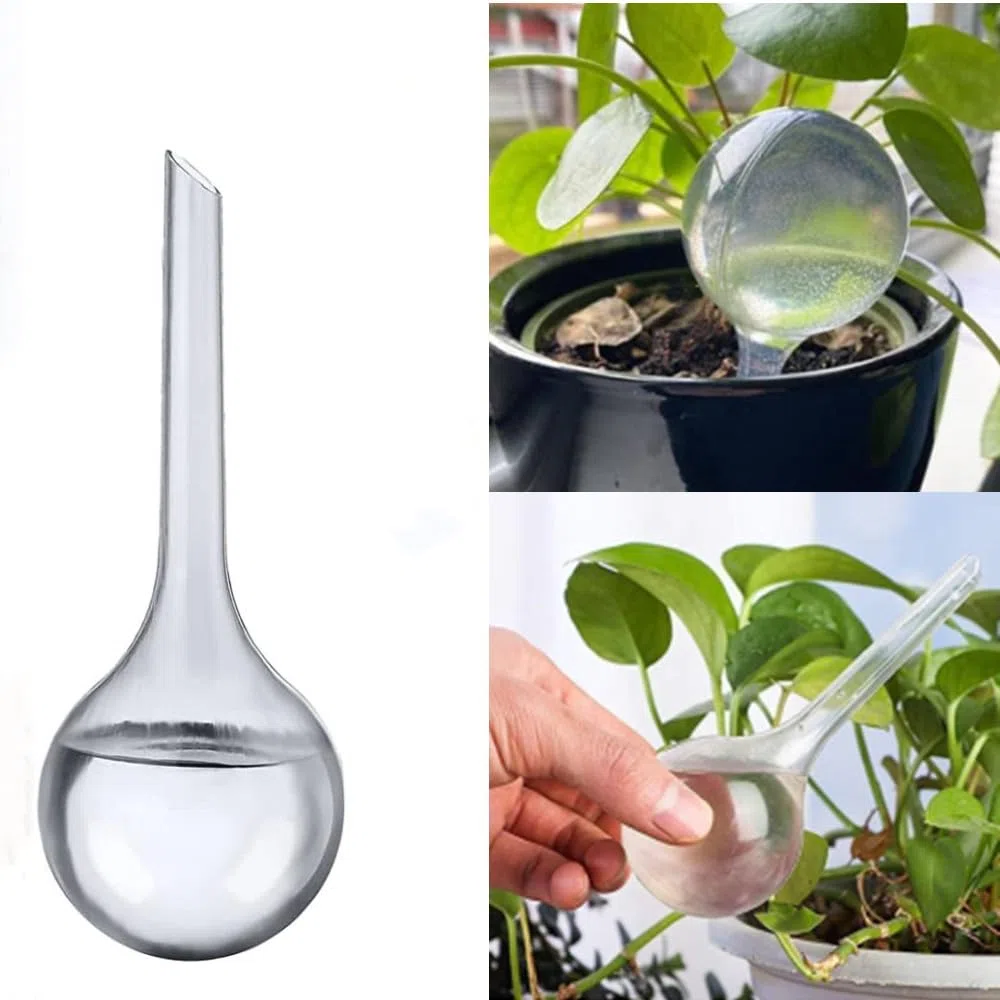 10 bombillas de riego de plantas, globos de riego automático, bombillas de riego para dispositivos de agua de jardín, globos de riego automático para plantas, riego transparente para plantas