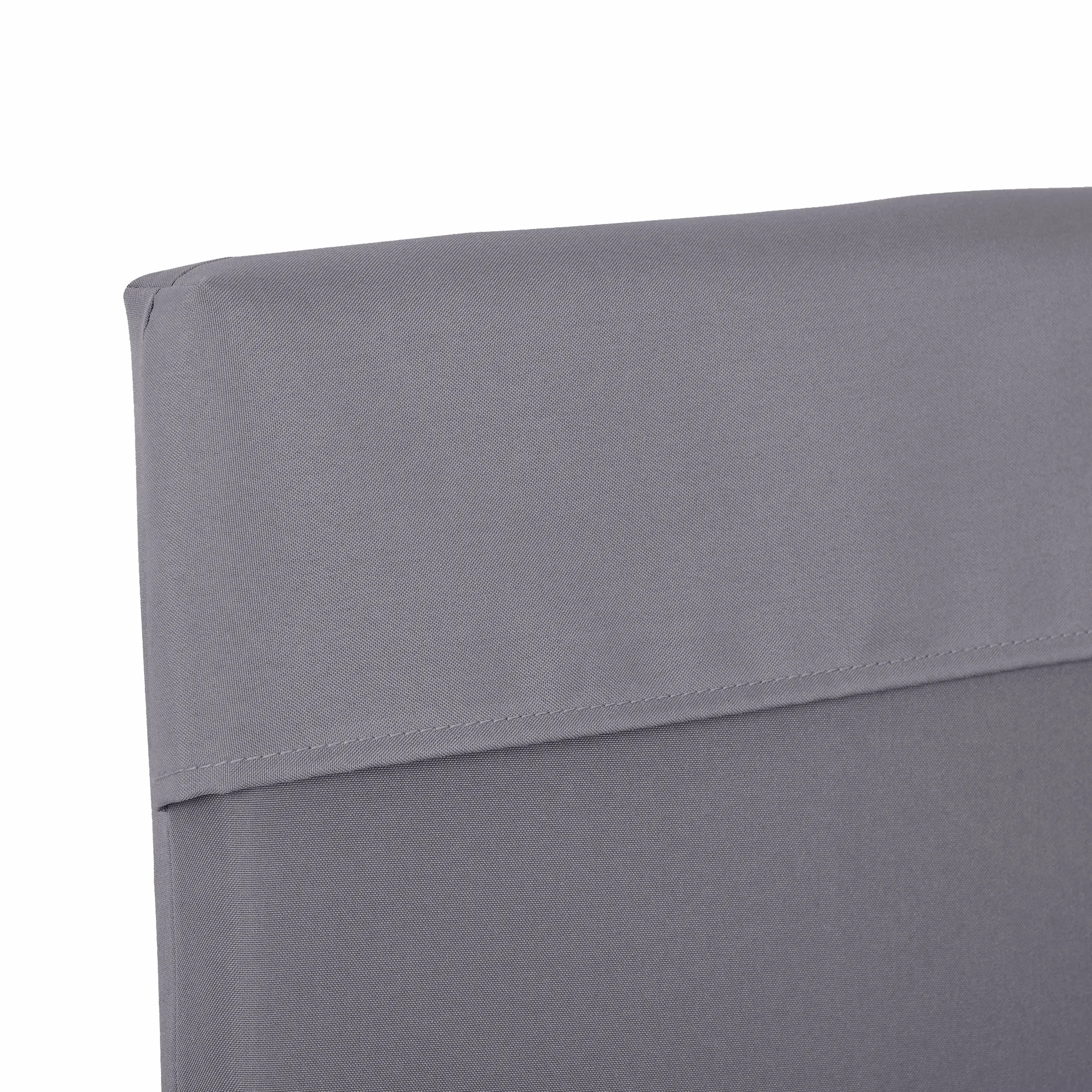 Outsunny Cojín para Columpio de 2 Piezas 130x45x5 cm Cojín para Balancín Cojín de Asiento y Respaldo Acolchado para Jardín Terraza Balcón Exterior Gris