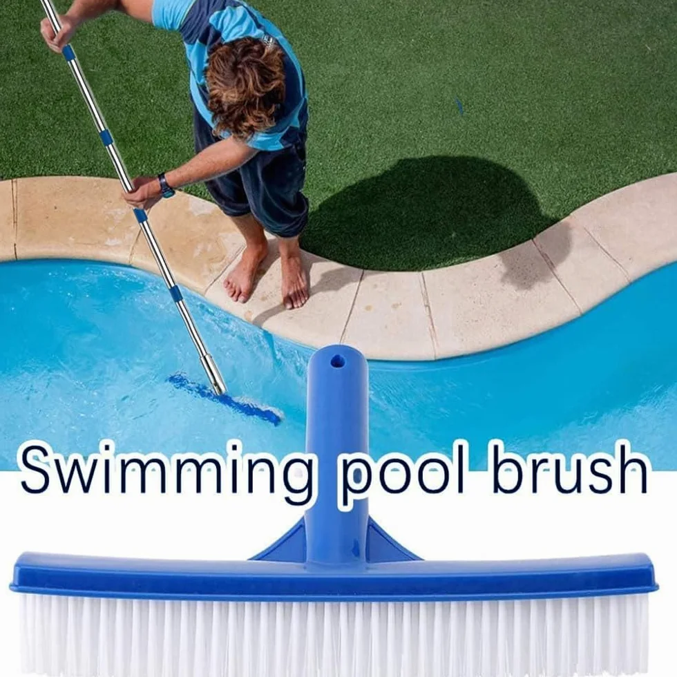 Red de Piscina con Barra telescópica, Cepillo para Piscina, Red Fina para estanques, Red de Hojas, Juego de Limpieza para SPA, Estanque, Jacuzzi