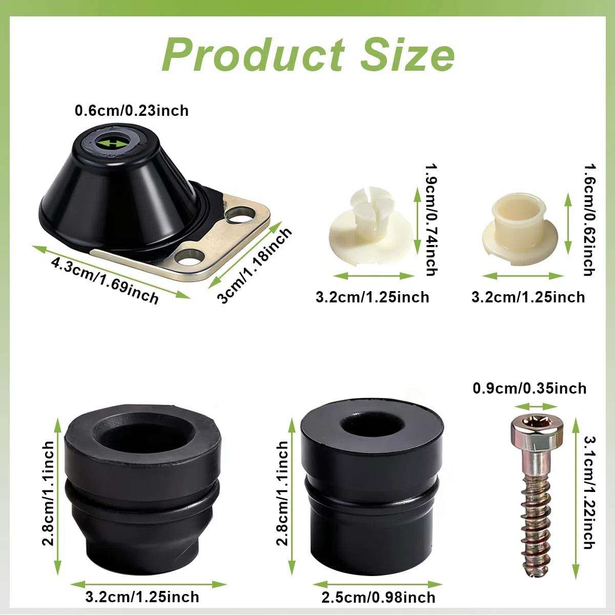 ZAMDOE Amortiguador de Vibraciones con Anillo de Goma de Repuesto para Stihl 026 024 MS240 MS260 Motosierra para1121 790 9901 1121 790 9912 1121 790 9909 con 1121 120 1617 Filtro de Aire y bujía
