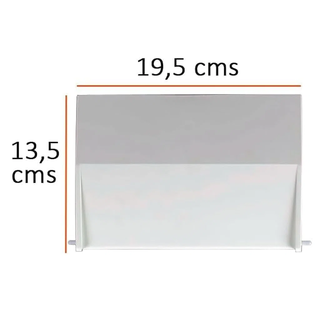 Suinga Compuerta Skimmer con Bisagra 15 litros | Puerta Recambio Skimmer 19,5 x 13,5 cm | Tapa Flotante Blanca para Piscina | Mejora Aspiracion y Limpieza Superficial
