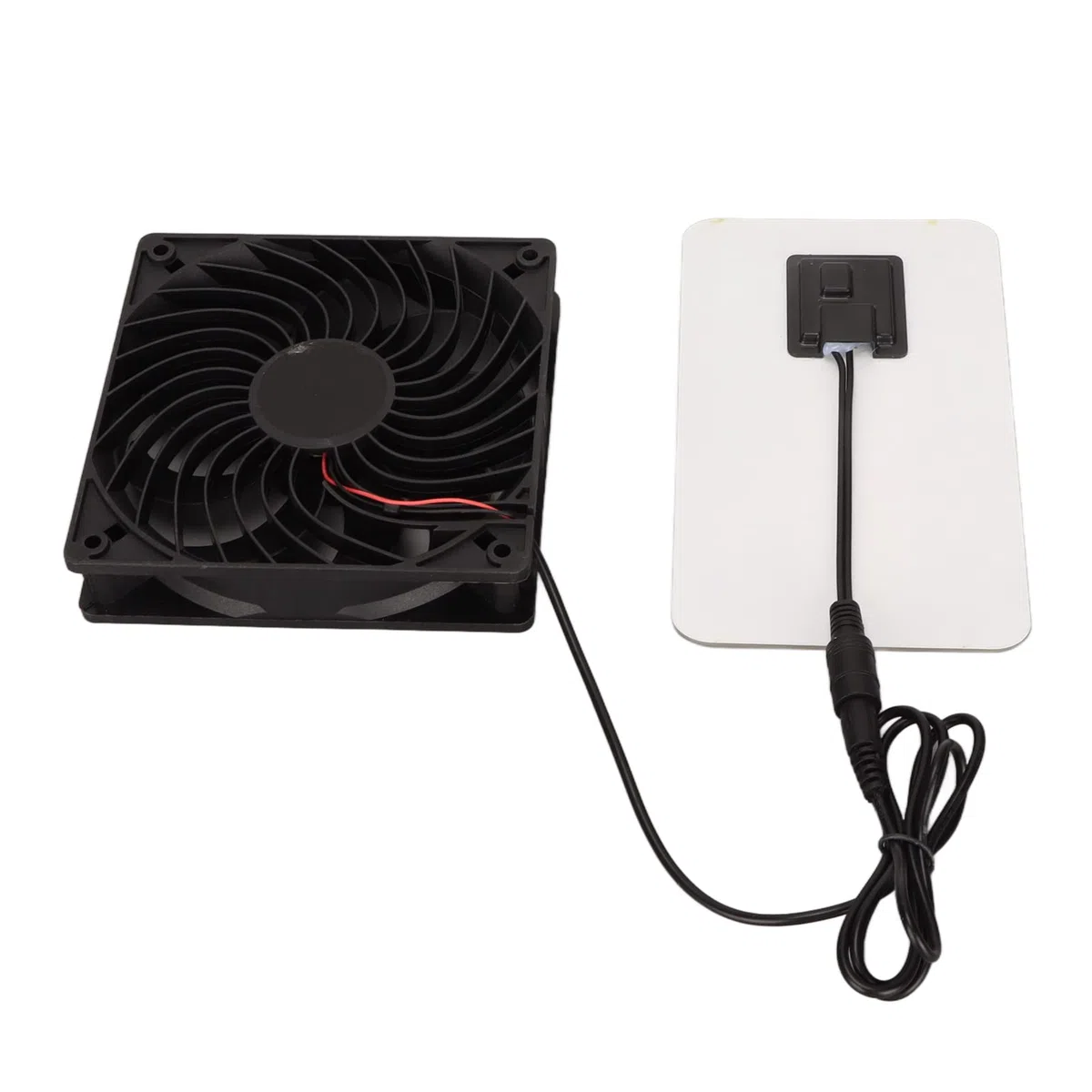 Kit de Ventiladores de Panel Solar, Ventilador de Escape con Energía Solar de 15 W, Ventilador de Ventilación de Escape Solar Portátil para Invernadero, Gallinero, Casa de Perro