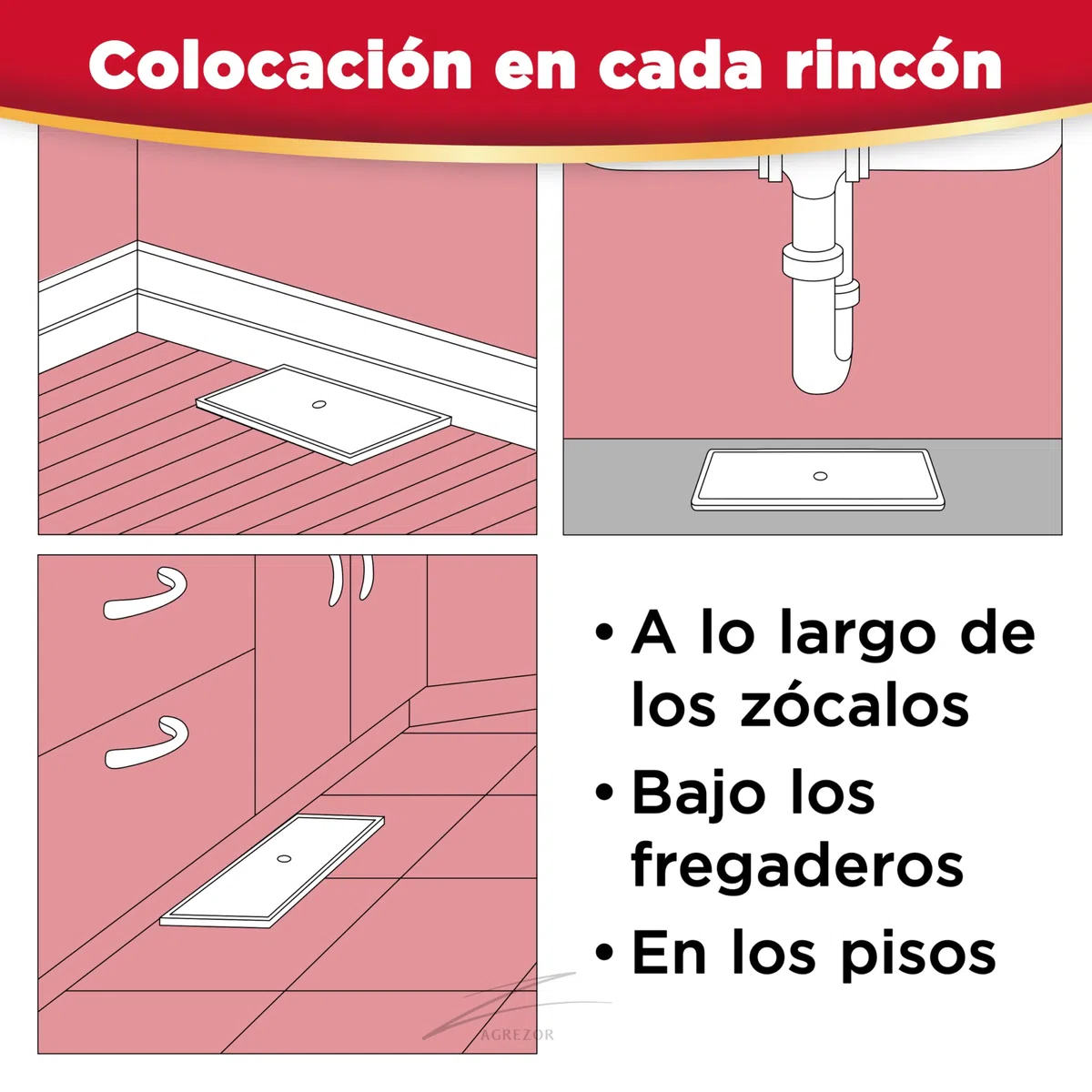 Catchmaster 4X Trampa para Ratas y Ratones - Sin Veneno - Adhesivo para Ratas Grandes - Pegamento Potente para Atrapar - Trampas efectivas para Ratones