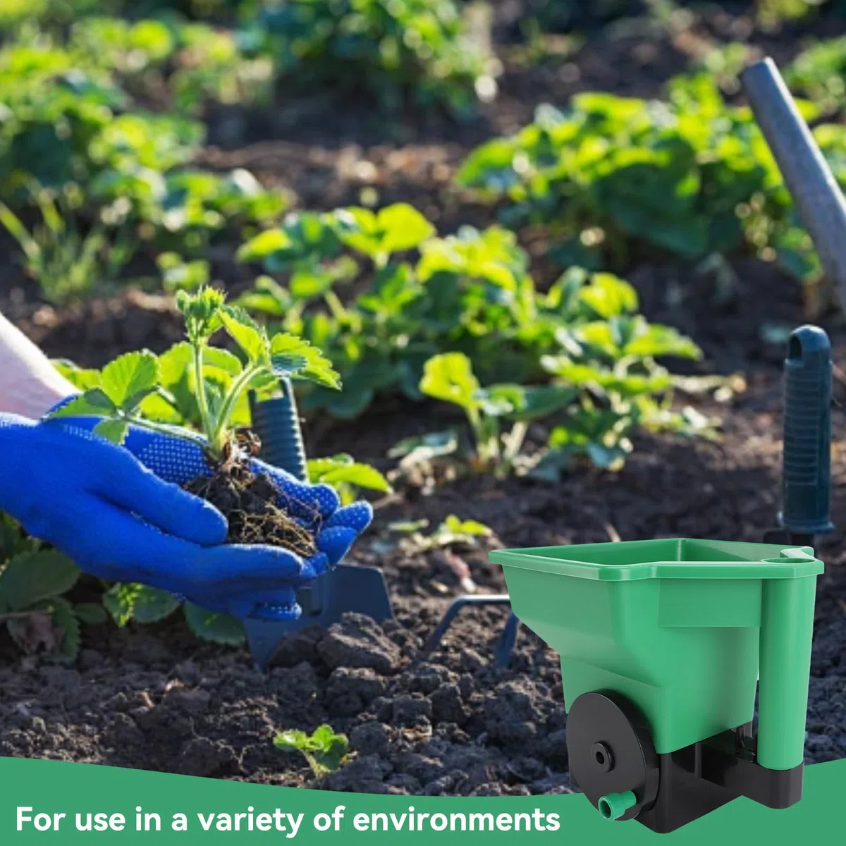 Diferteador De Césped Manual, 3L Small Labor Saving Broadcast Manual Manual Fertilizer Aplicador Sembradora Manual Esparcidor Universal Esparcidor De Abono Y Semillas Huerto Para Salt Garden Yard