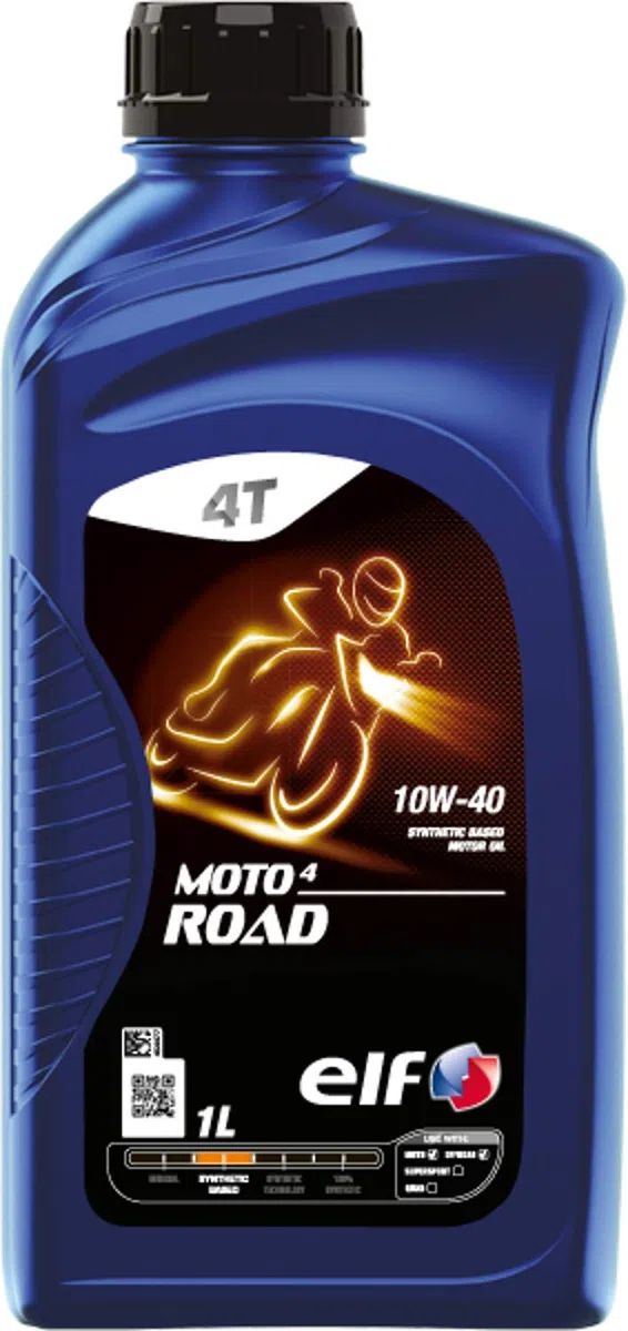 ELF Moto 4 Road 10W-40 - Aceite de motor de 4 tiempos para motocicleta, 1 litro