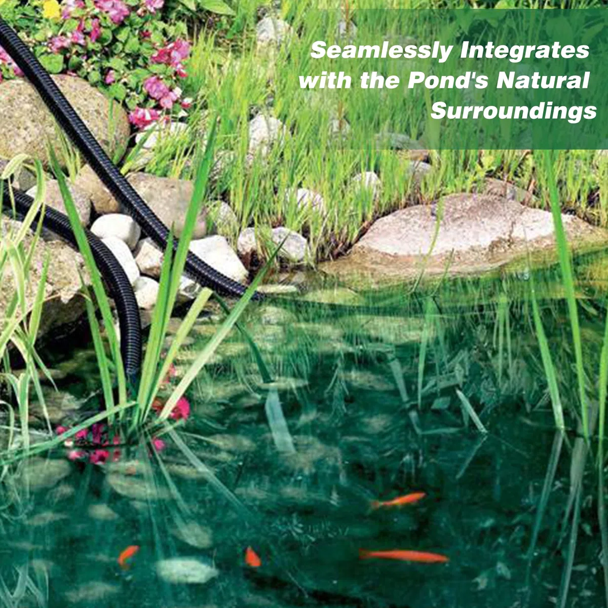 Manguera de aspiración de 25 mm en espiral, flexible, PVC, fácil instalación y ocultación para estanques, juegos de agua, estanques de jardín, cascadas, filtros y más (25 mm de diámetro x
