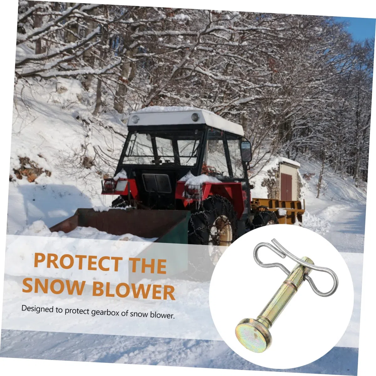 Kit Pasadores De Corte y Cotter para Quitanieves Compatible con Modelo y Incluye Pasadores y Cotter para Protección contra Daños por Hielo Reparación Fácil y Rápida del Soplador
