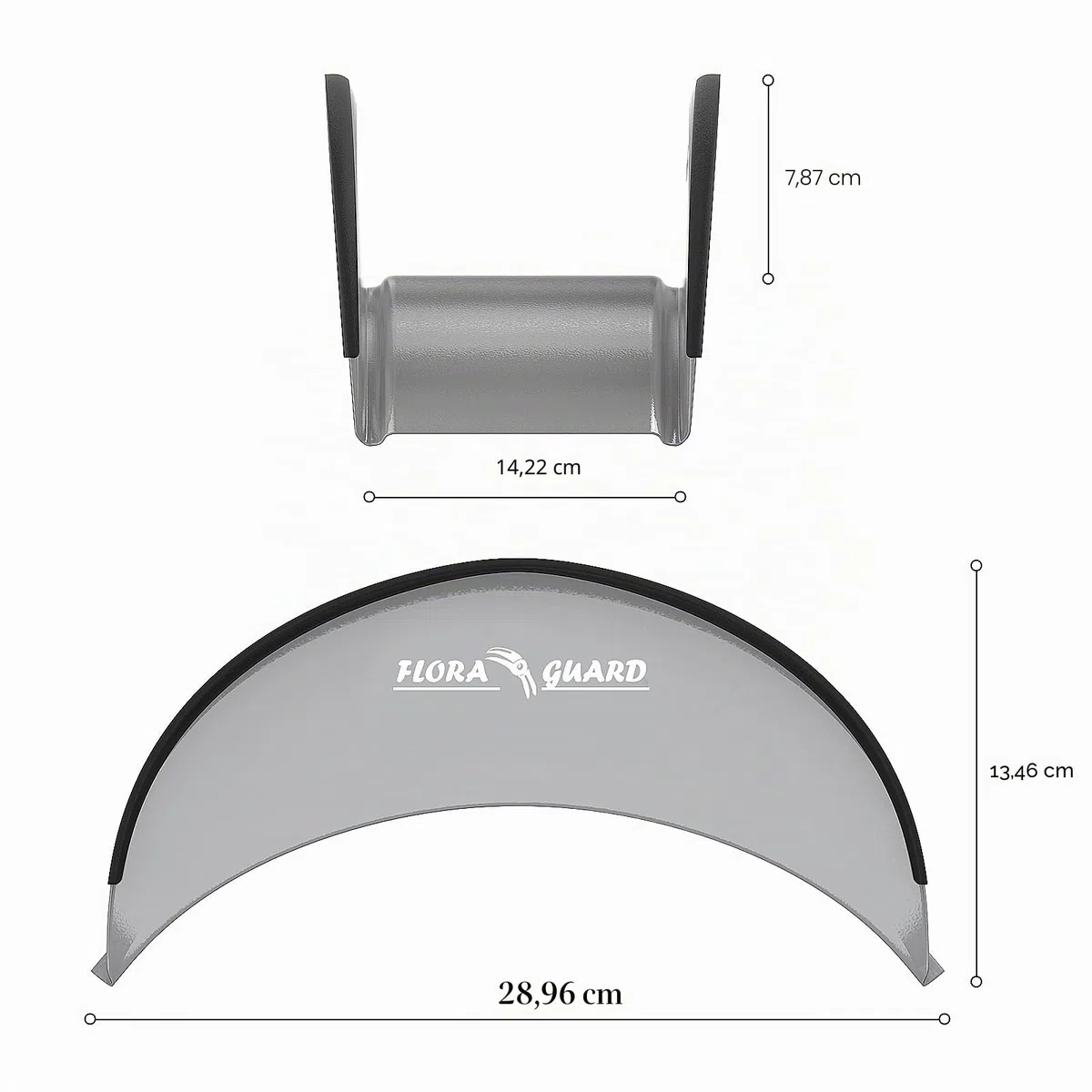 FLORA GUARD Soporte para manguera, soporte para manguera de jardín, metal, montaje en pared