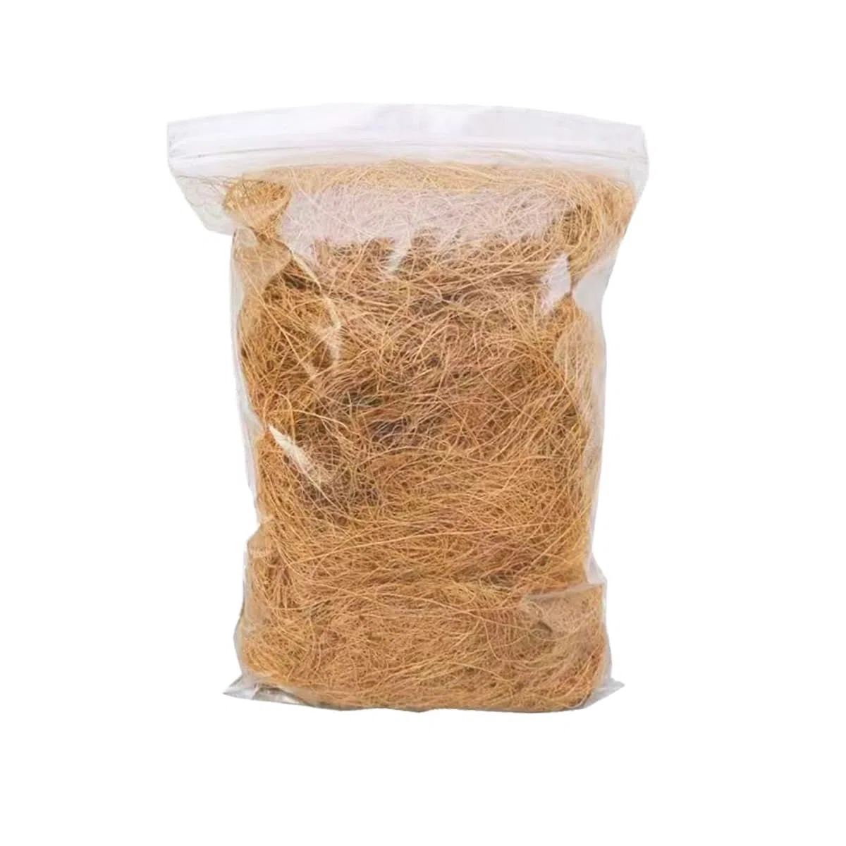 Mantillo de fibra de cáscara de coco largo para orquídeas, cubierta de musgo de cáscara de coco limpia, 0.25 libras
