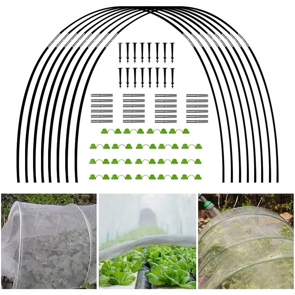 túnel Invernadero, túnel para Plantas jardín, Soporte para Túneles Jardín, Garden Aros Invernadero, Túnel para Plantas Aros Invernadero para Cultivar Túneles.