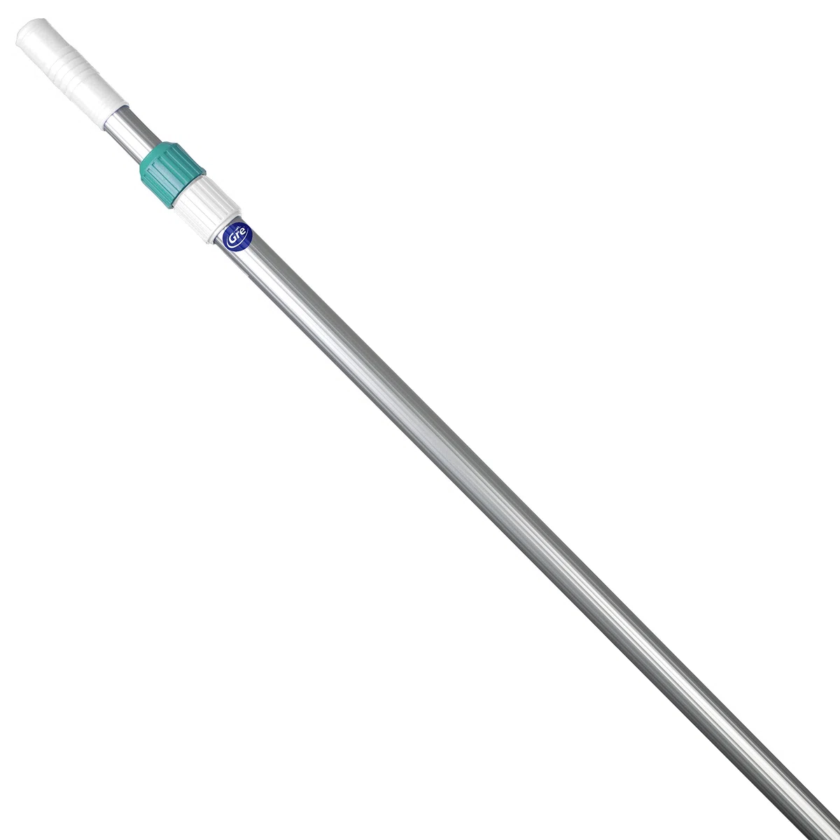 Gre 40013 - Mango telescópico de Aluminio de 2,4 Metros (2 tramos x 120cm). Sistema Easy Clip.