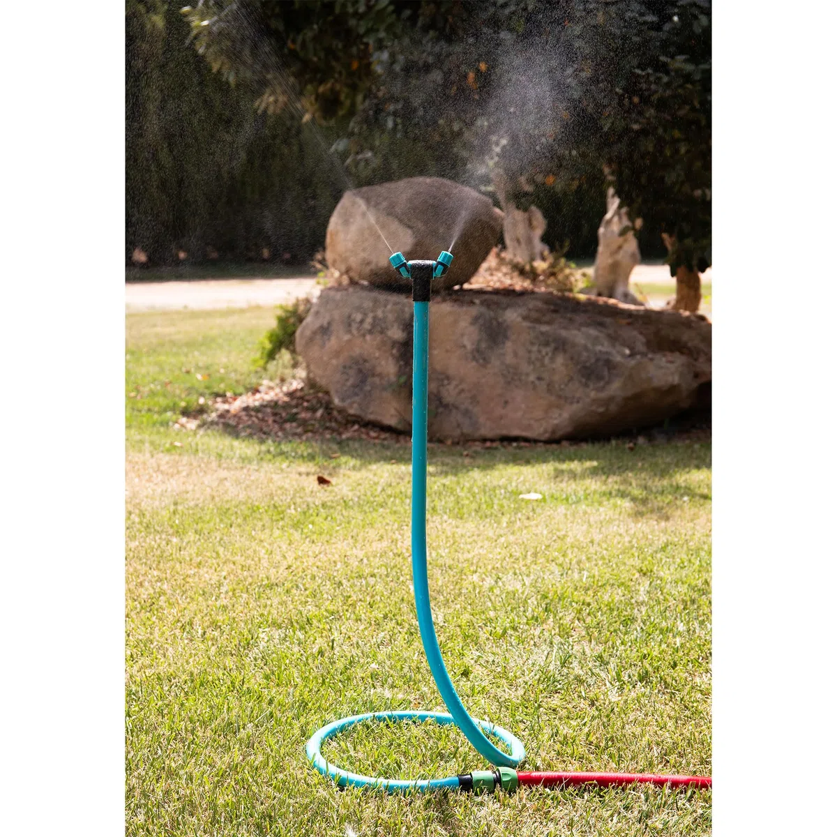Cofan Torre de Nebulización de 79 cm de Altura | Con 2 Boquillas Ajustables | Ideal para Patios, Jardines y exteriores