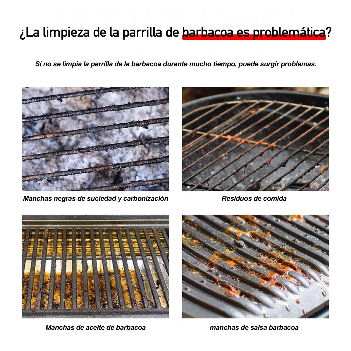 H HANSEL HOME Spray de Limpieza Profesional para Parrilla, Horno y Barbacoa - Potente Eliminador de Grasa y Suciedad - 400ml, 4 Unidades