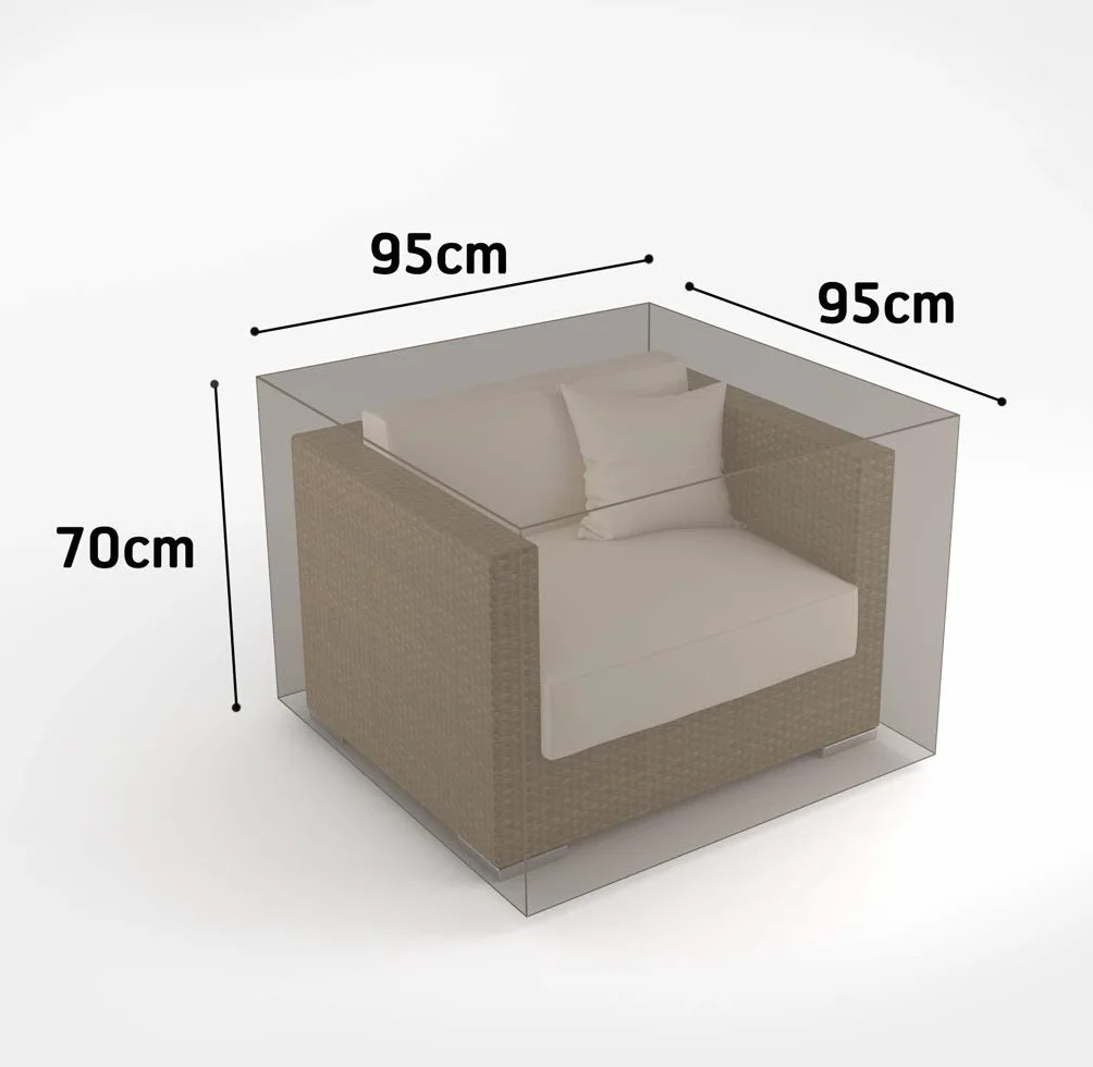 Nortene | Funda Protectora Sofá Exterior | Impermeable | Anti-UV | 95x95x70 Cm