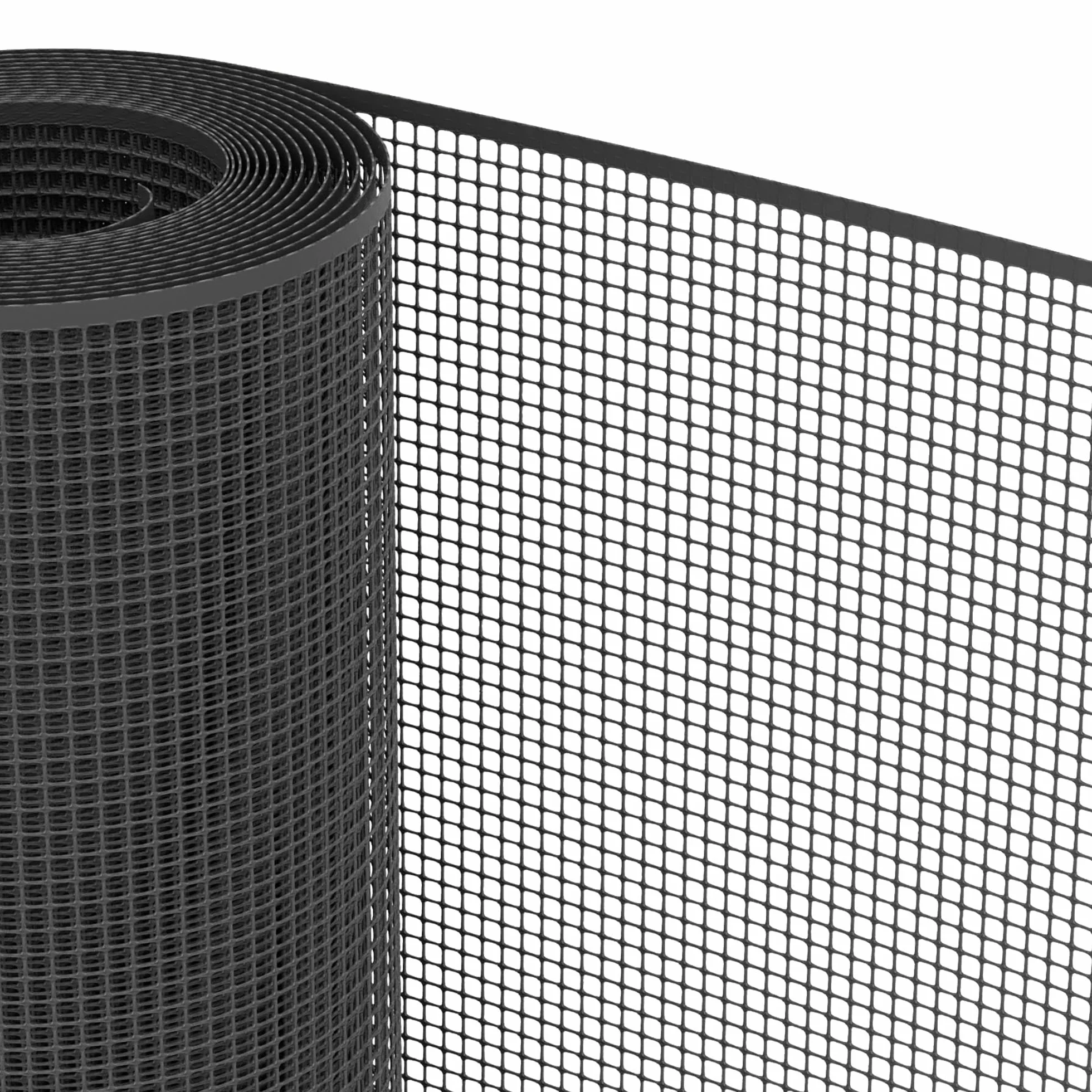 TENAX Quadra 10 Antracita 1,00x5 m, Malla de Plástico Protectora Multiuso para Balcones, Vallas y Cercados