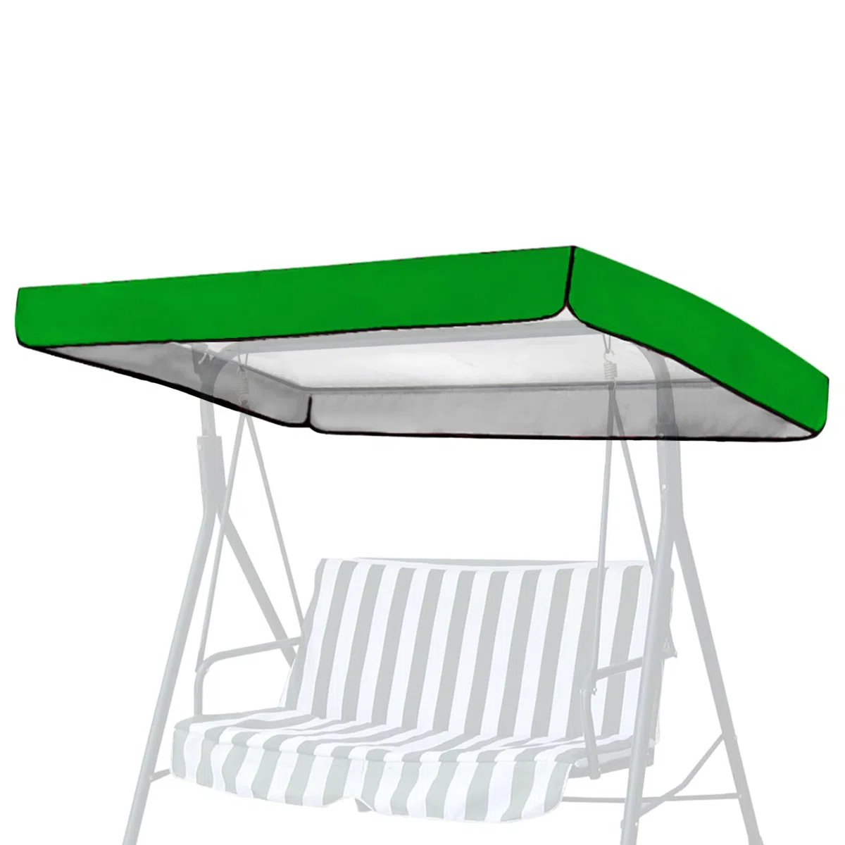 Toldo de repuesto para columpio de terraza, cubierta de columpio de terraza de tela Oxford 210D, lona de techo para columpio para exteriores, protección UV para balcón, jardín, hamaca, sillón de