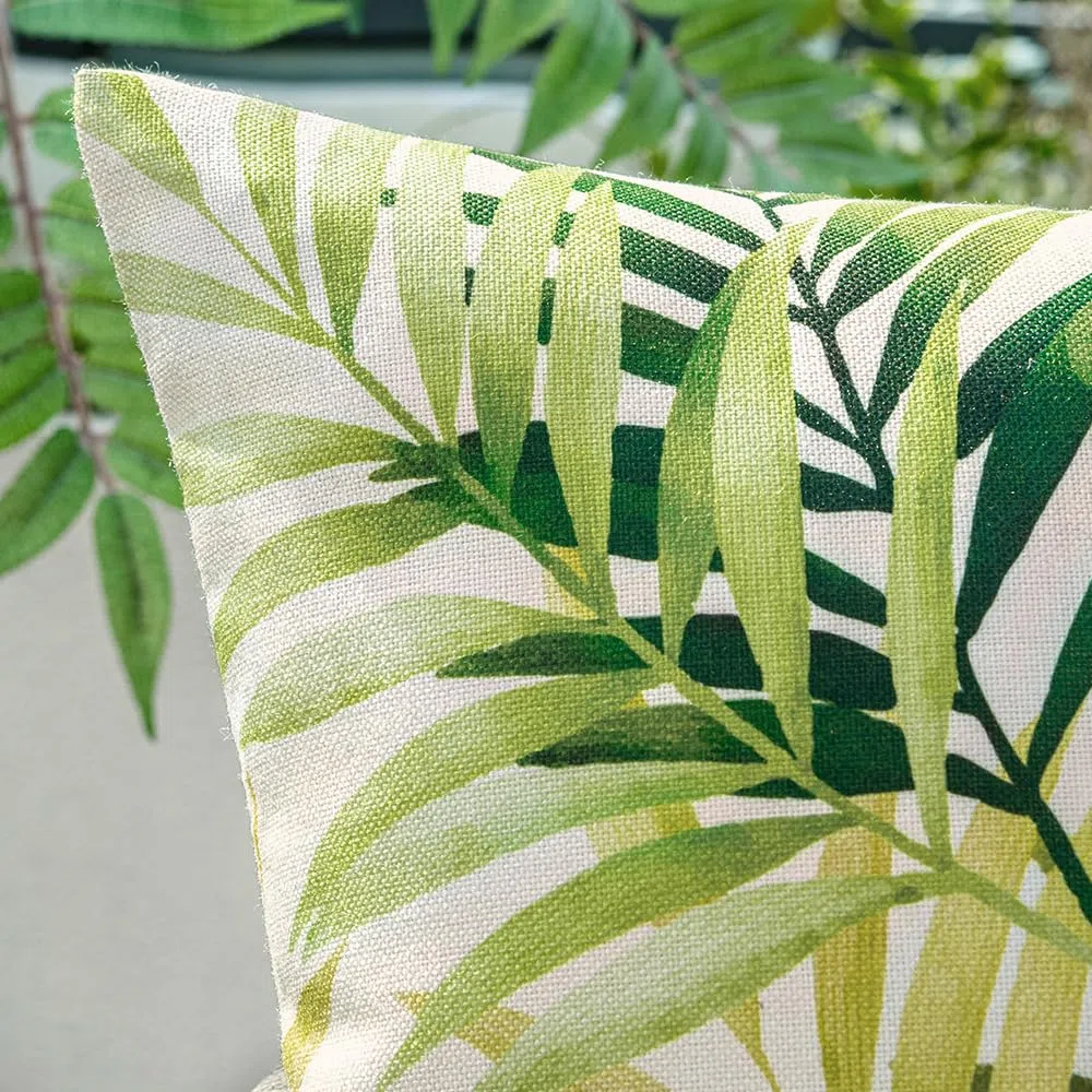 MIULEE 4 Piezas Fundas de Cojín Impermeables Almohadas Fundas de Cojín Oxford para Exterior Salón Cama Silla Habitación Balcón Oficina Dormitorio