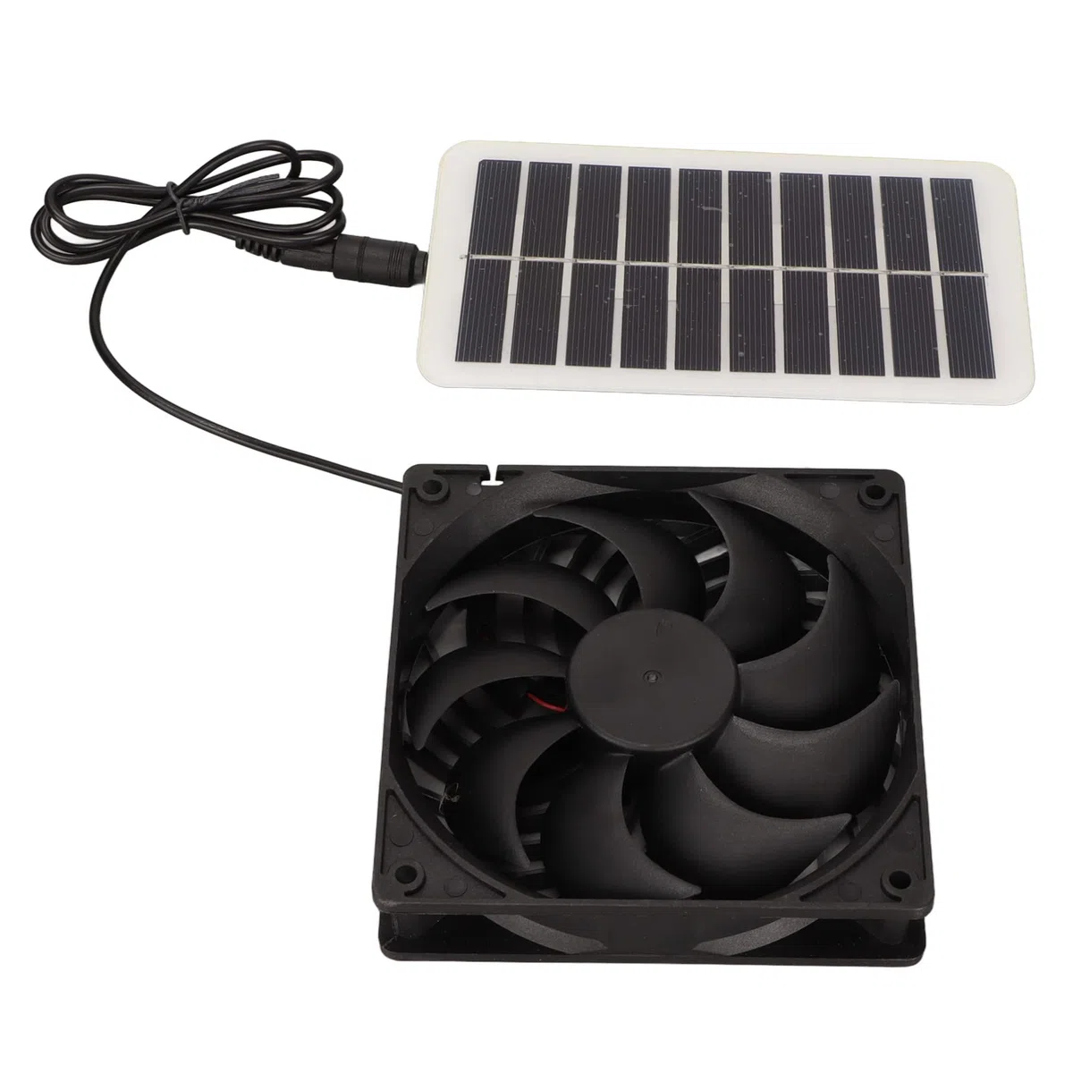 Kit de Ventiladores de Panel Solar, Ventilador de Escape con Energía Solar de 15 W, Ventilador de Ventilación de Escape Solar Portátil para Invernadero, Gallinero, Casa de Perro
