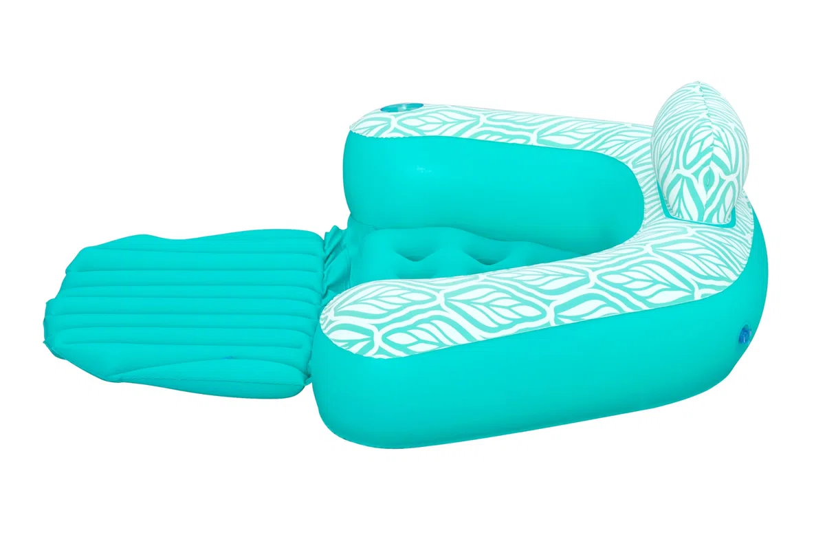 BESTWAY Tumbona Flotante Deluxe Comfort Plush 132x113x42 cm Azul