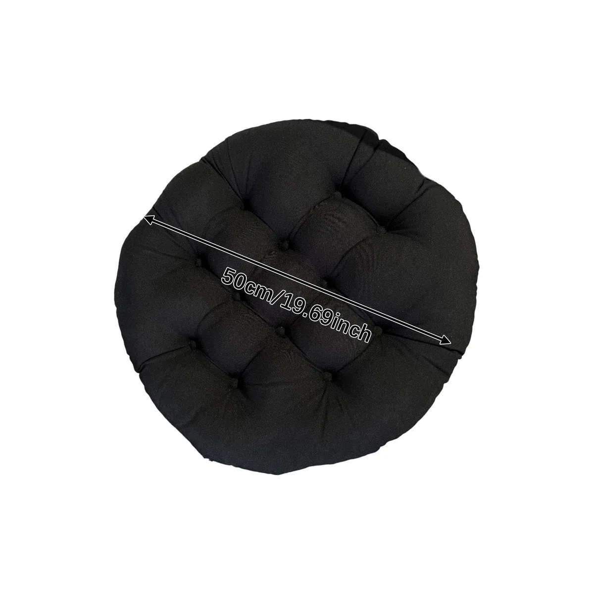 Cojín de Asiento Acolchado Grueso para Mecedoras, Sillas Colgantes Y Sillones; Acolchado Cómodo para Mecedoras, Sillas Colgantes, Jardines Y Salas de, Negro