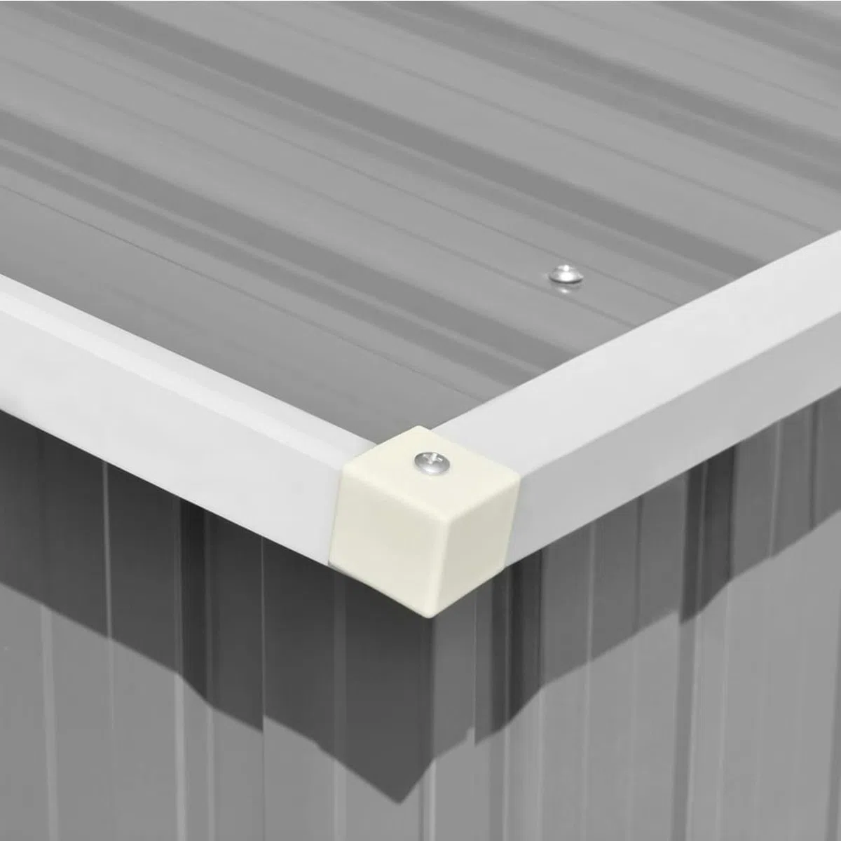 Cobertizo de jardín, Casetas para Parcelas, Casetas De Jardin, Cobertizo Jardin Exterior, Caseta Jardin Exterior, Casas Prefabricada, Acero galvanizado Gris 257x779x181 cm