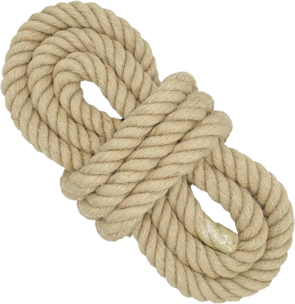 12 mm * 10 m Cuerda de Yute, Cuerda oscilante Trenzada de 4 hebras, Cuerda de Tira y afloja de Alta Resistencia, Cuerda de arpillera para Manualidades jardinería Hamaca barandillas Muelle