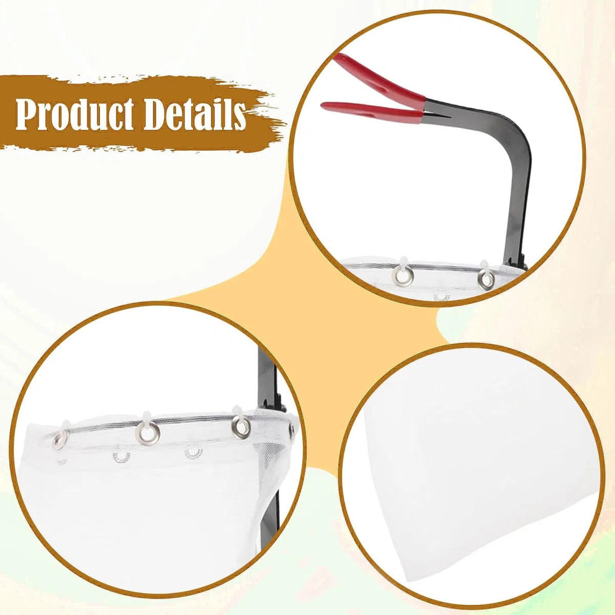 Cabezal Recolector de Frutas de Acero Inoxidable, Herramienta de Jardinería para Naranjas, Higos Y Ciruelas.