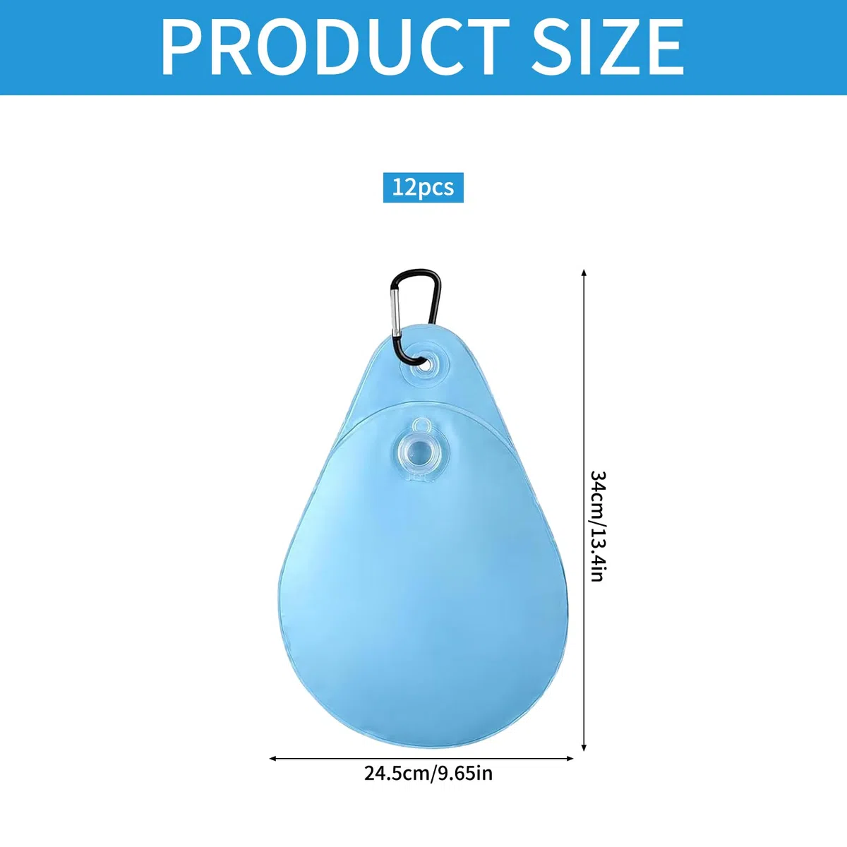 Bolsas de Agua Colgantes para Cubierta de Piscina,12 Piezas Unidades de Bolsas de Agua Colgantes con Ganchos,Bolsas de Peso de Agua para Piscinas sobre el Suelo,Cubiertas para Piscina