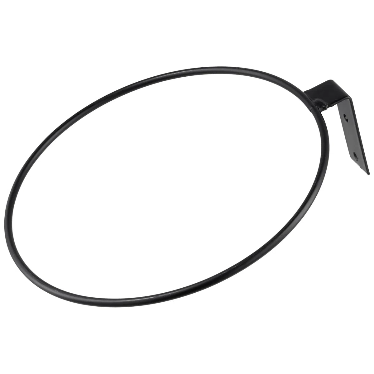 6 piezas soportes de pared negros para macetas con anillo, 20 cm de diámetro, soporte de pared para macetas de metal, interior y exterior