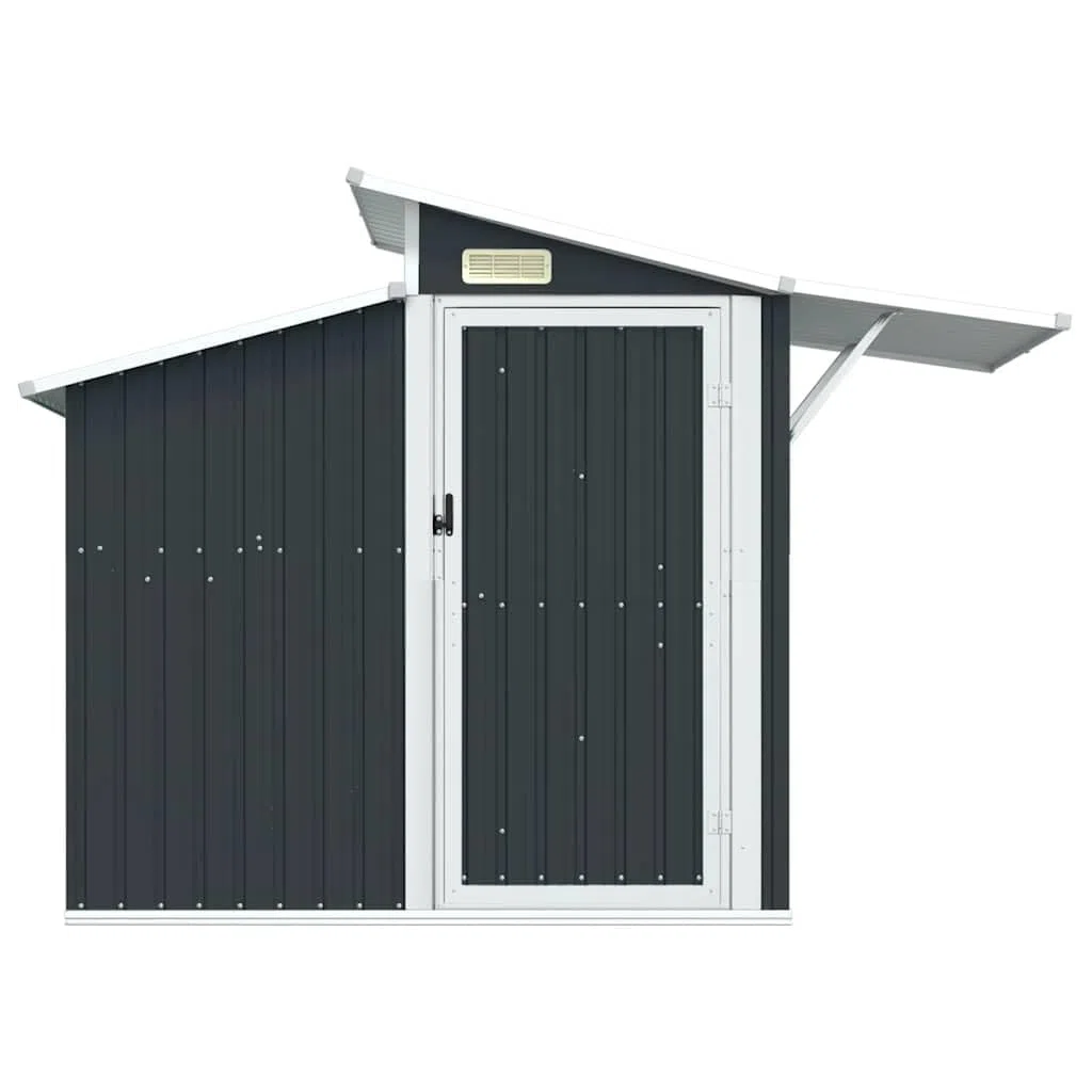 Caseta para electrodomésticos, color antracita, 270 x 130 x 208,5 cm, acero galvanizado