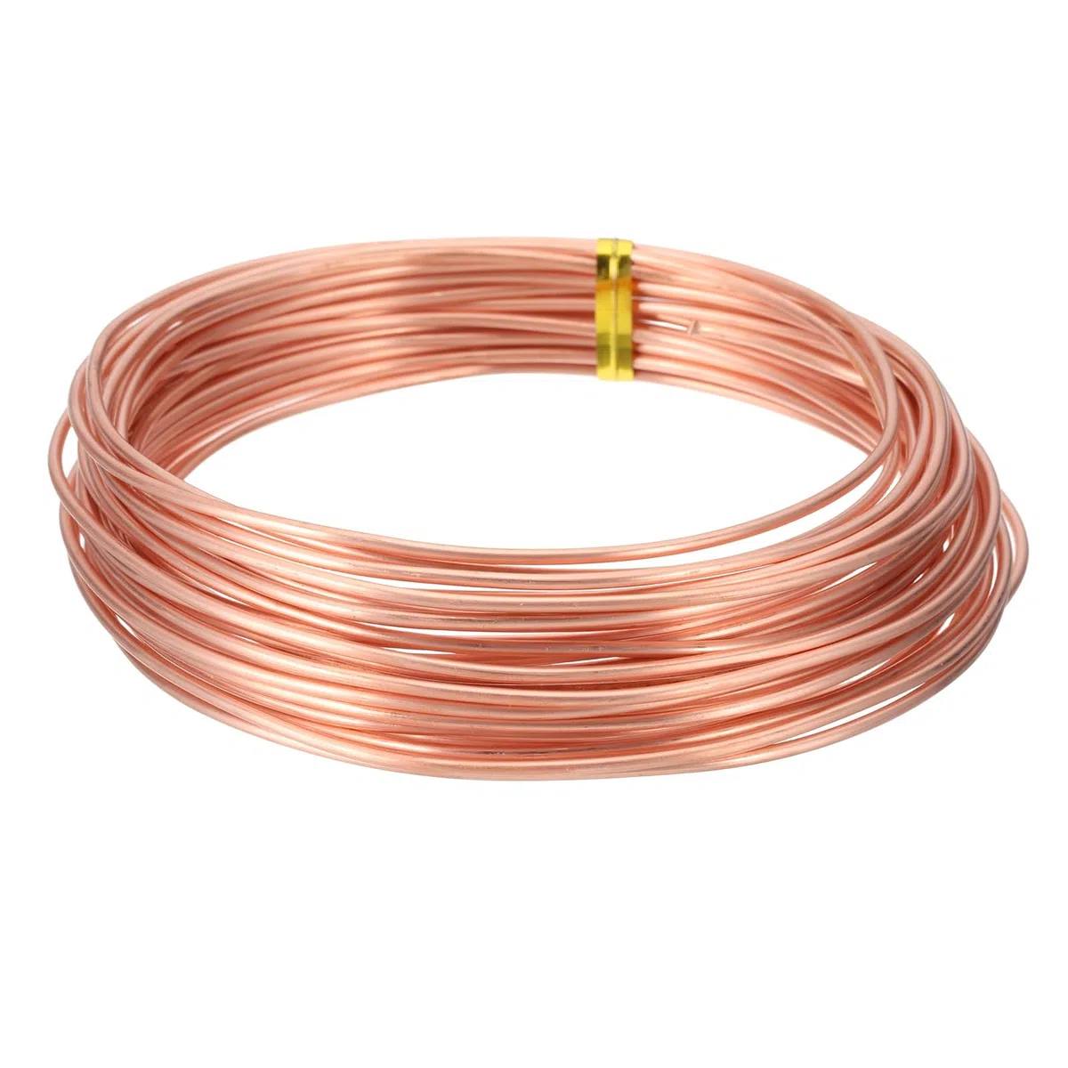 PATIKIL Alambre De Cobre Puro 99.9% Para Fabricación De Joyas, Calibre 14 (1.6mm) Alambre Artesanal De Cobre 24.6 Pies Suministros Para Fabricación De Joyas De Abalorios Para Elaborar