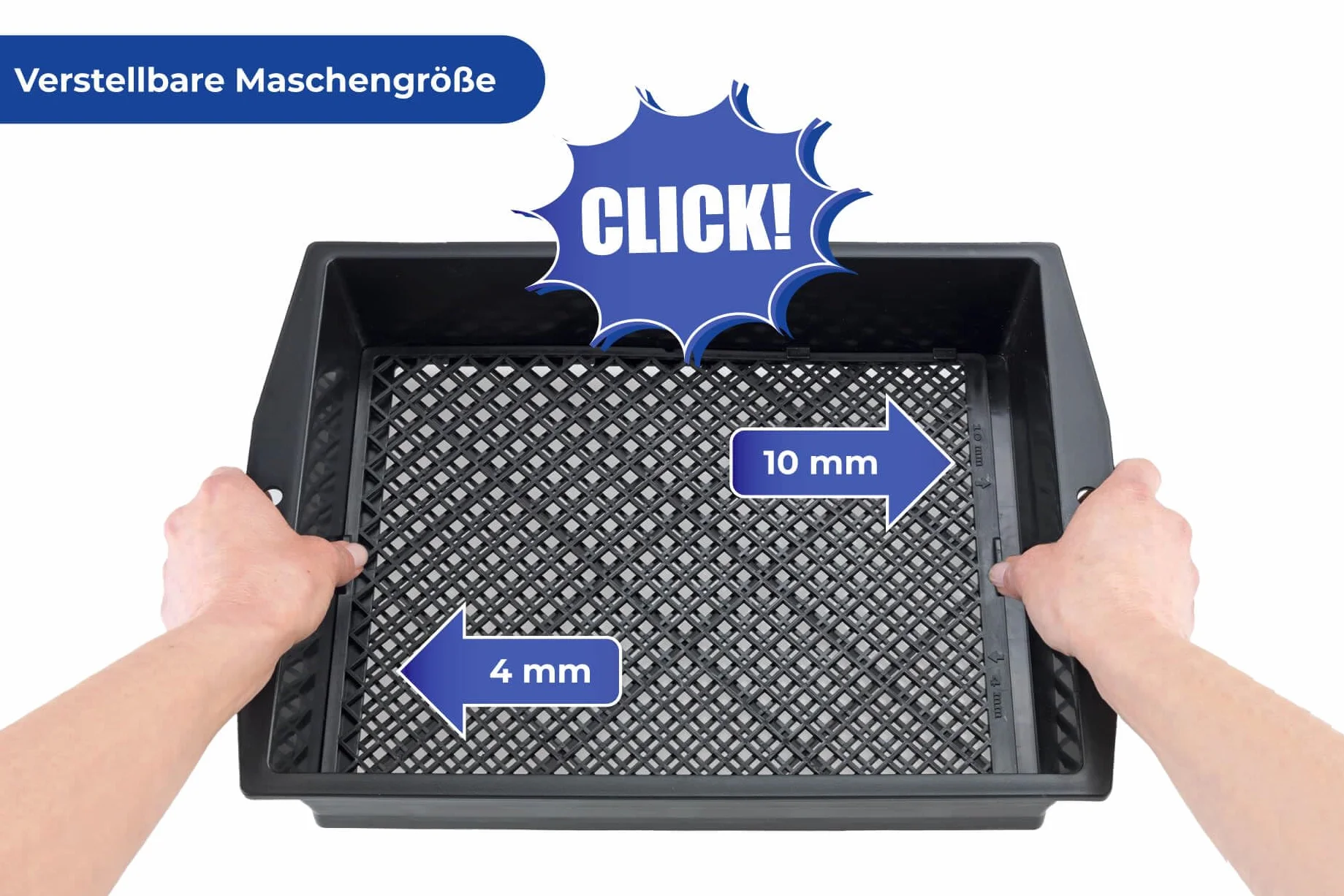 Maximex Colador de jardín con colador Ajustable – Colador de jardín con colador Patentado Ajustable, Polipropileno, 35 x 7,5 x 27,3 cm, marrón