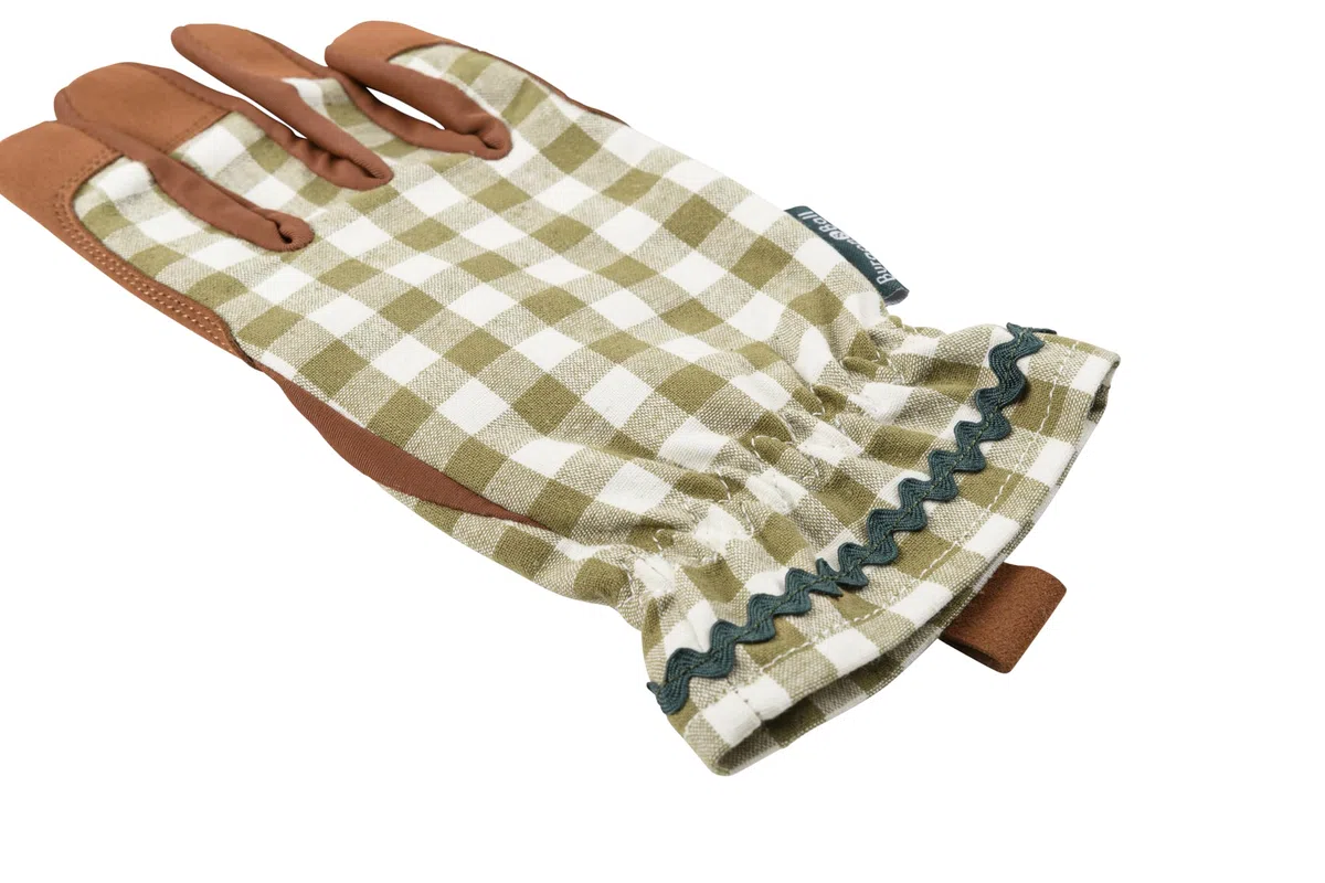 Burgon & Ball Guantes de colección Color - Olive Check
