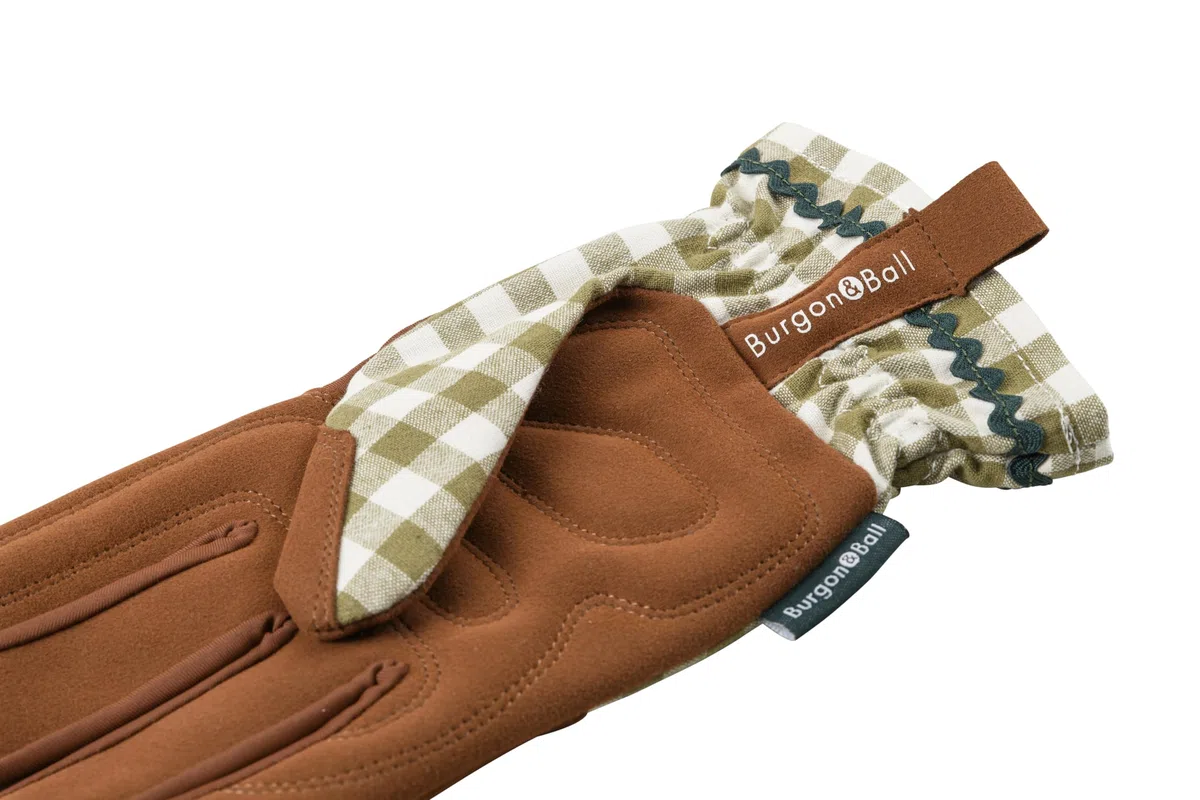 Burgon & Ball Guantes de colección Color - Olive Check