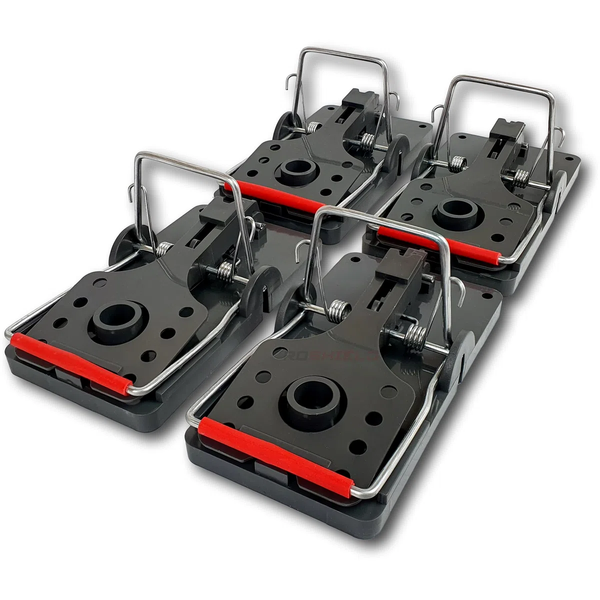 4 Trampas para Ratas Roshield - Trampas de Calidad Profesional y de Alta Resistencia Trampas para el Control de plagas de Muerte instantánea - Solución para roedores de Gran tamaño