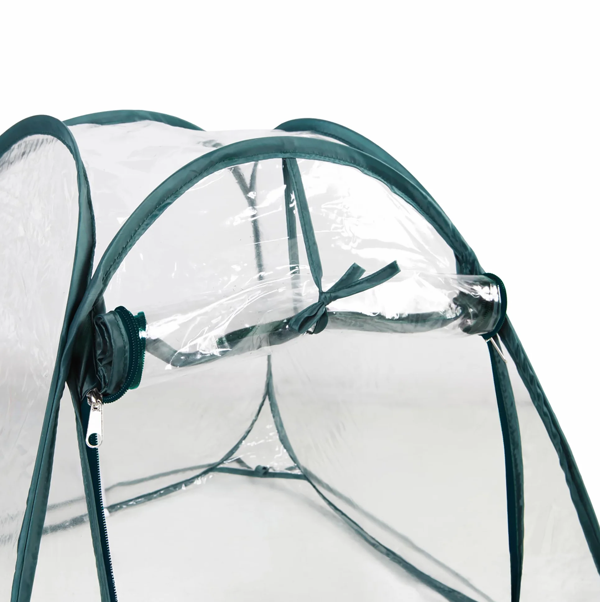Mini láminas emergentes de invernadero de 60 x 60 cm – Pequeño invernadero para verduras, flores y hongos – Tienda de invierno de PVC transparente para plantas – No requiere montaje